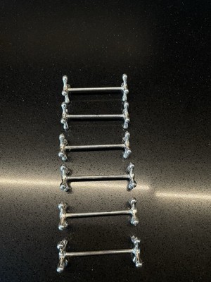 Vintage Silver Plated Knife Rests Set of 6 Porte Couteaux French Tableware