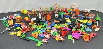 Large Mixed lot of Kinder Ferrero Surprise Parts Figures Vehicles Plastic Toys