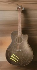 Monster Energy Drink Guitar Display Ad Cardbo...