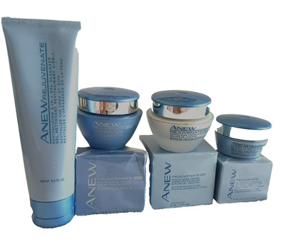 AVON ANEW REJUVENATE Set GEL CLEANSER/DAYSPF25/NIGT/EYE DAY SPF25 Give to Gift 