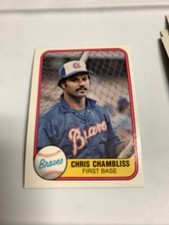 1981 Fleer Atlanta Braves Chris Chambliss