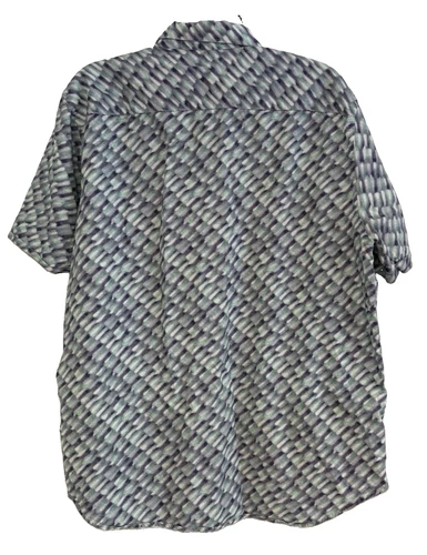 Robert Graham Shirt Men's XL Button Up Abstract Short Sleeve Classic Fit Cotton image 3
