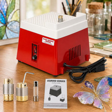 Stained Glass Grinder 4200RPM, Mini Glass Grinding Machine with Bits
