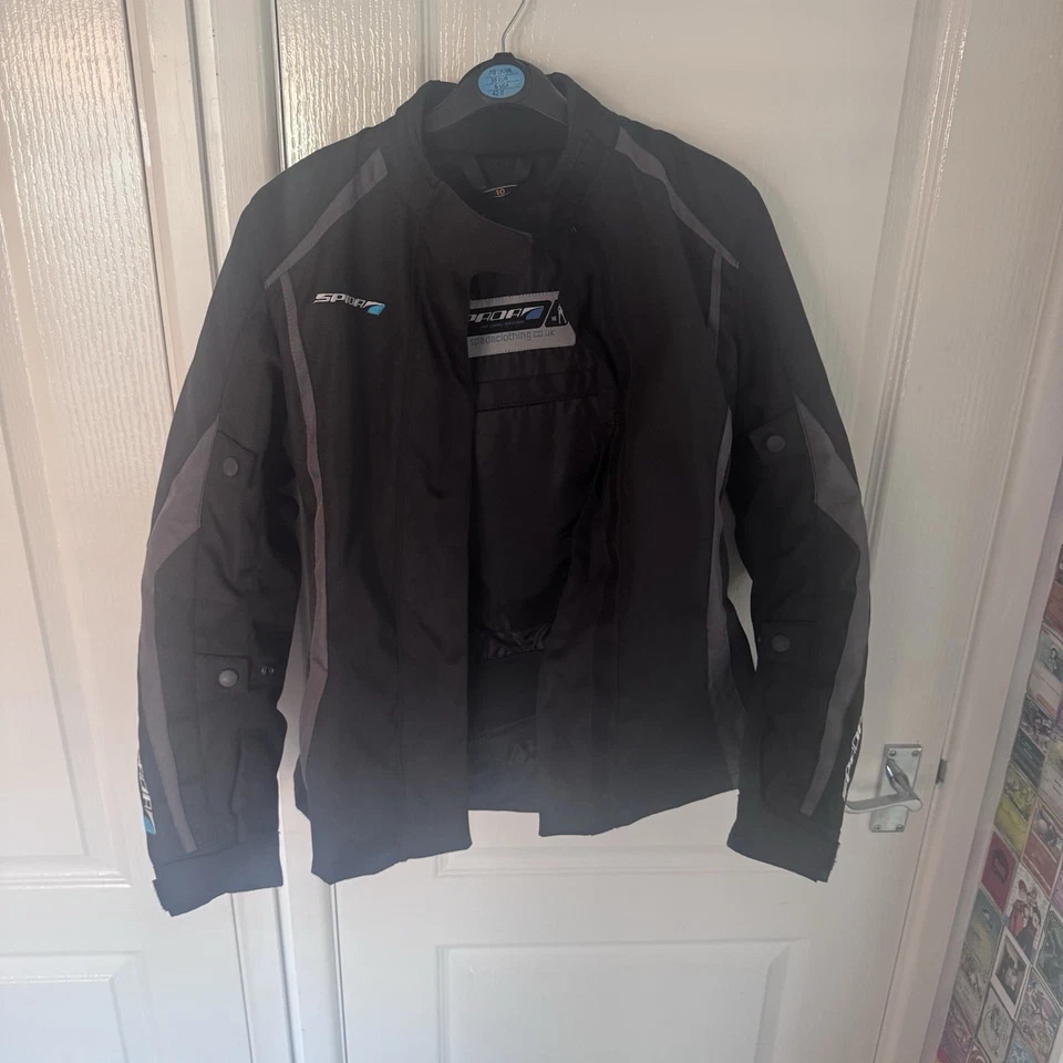 Spada Planet Women’s Motorcycle Jacket UK 10 Black White - Image 4 of 4