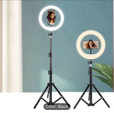 10 Ring Light w Tripod Stand Selfie LED USB Dimmable for TikTok YouTube
