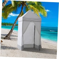  4 x 4 Pop-Up Canopy Tent, Portable Instant Privacy Changing Tent, Toilet Gray
