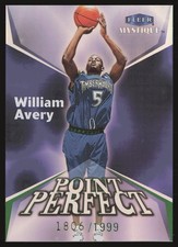 1999-00 Fleer Mystique #5 PP William Avery Point Perfect #/1999 SN