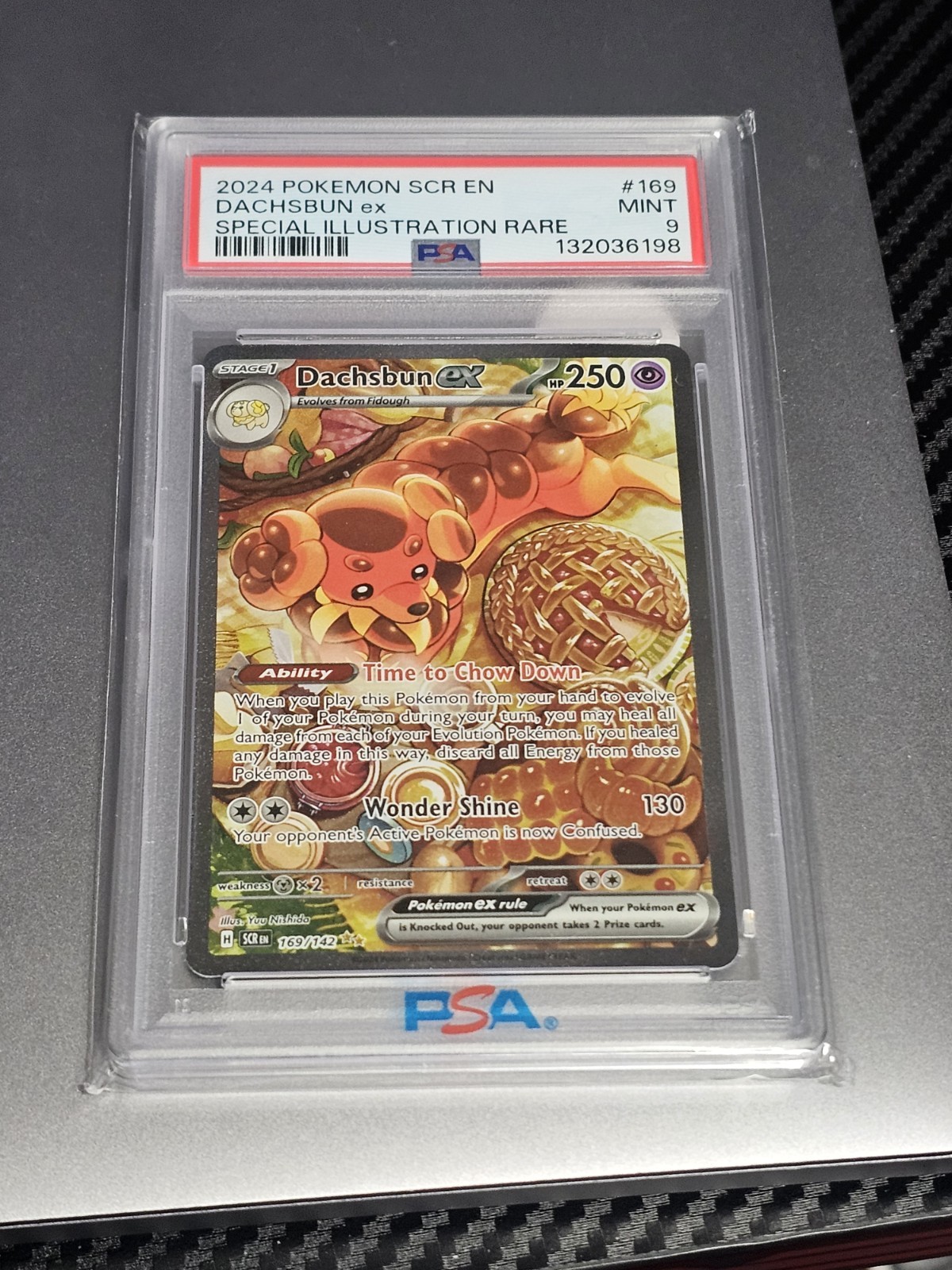 Dachsbun ex 169/142 Sv07: Stellar Crown Holo PSA 9