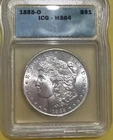 1885 O Morgan Silver Dollar $1 ICG MS 64 **GORGEOUS BRILLIANT UNCIRCULATED**