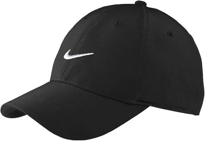 Nike Dri Fit Club Cap Structured Swoosh Hat Black Unisex Size S/M FV5563-010