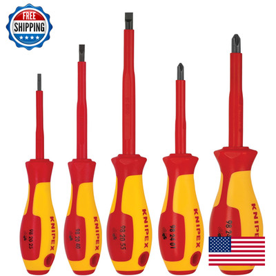 Knipex Tools 9K 98 98 32 Us 5 Pc Screwdriver Set 1000V Insulated