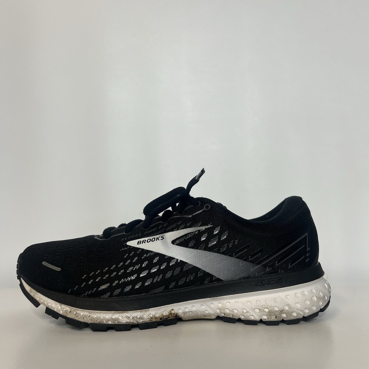 Brooks Womens Ghost 13 1203381D012 Black Running Shoes Sneakers US Size  Wide D