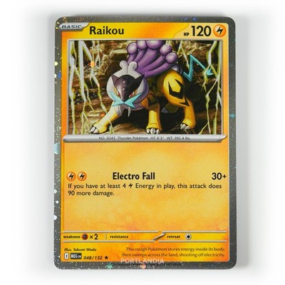 Pokemon - Raikou - Kosmos Holo - 048/132 - ME Mega Evolution - Promo Karte