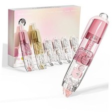 Refillable Retractable White Correction Tape, 2PCS White Cute Pink Apricot