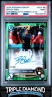 2025 Bowman Draft Chrome 1st Brady Ebel Auto Green Lava #34/99 PSA 9 AA682