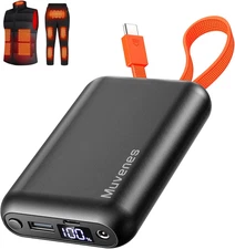 7.4V/5V 20000Mah Heated Vest Battery Pack Compatible with ORORO and Venustas, Re