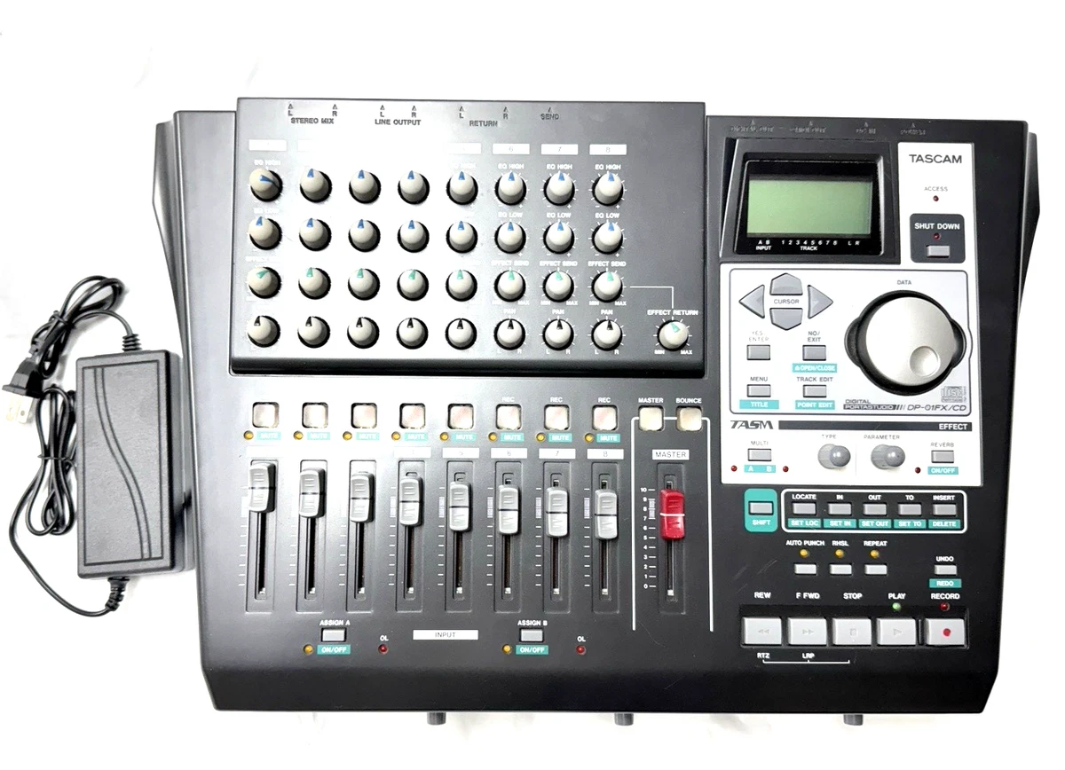 TASCAM DP-01FX CD Multitrack Recorder w/ Adapter Manual Excellent 
