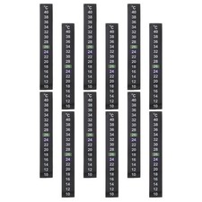 12pcs Fish Tank Thermometer Digital Stickers Aquarium Stick on Thermometer Strip