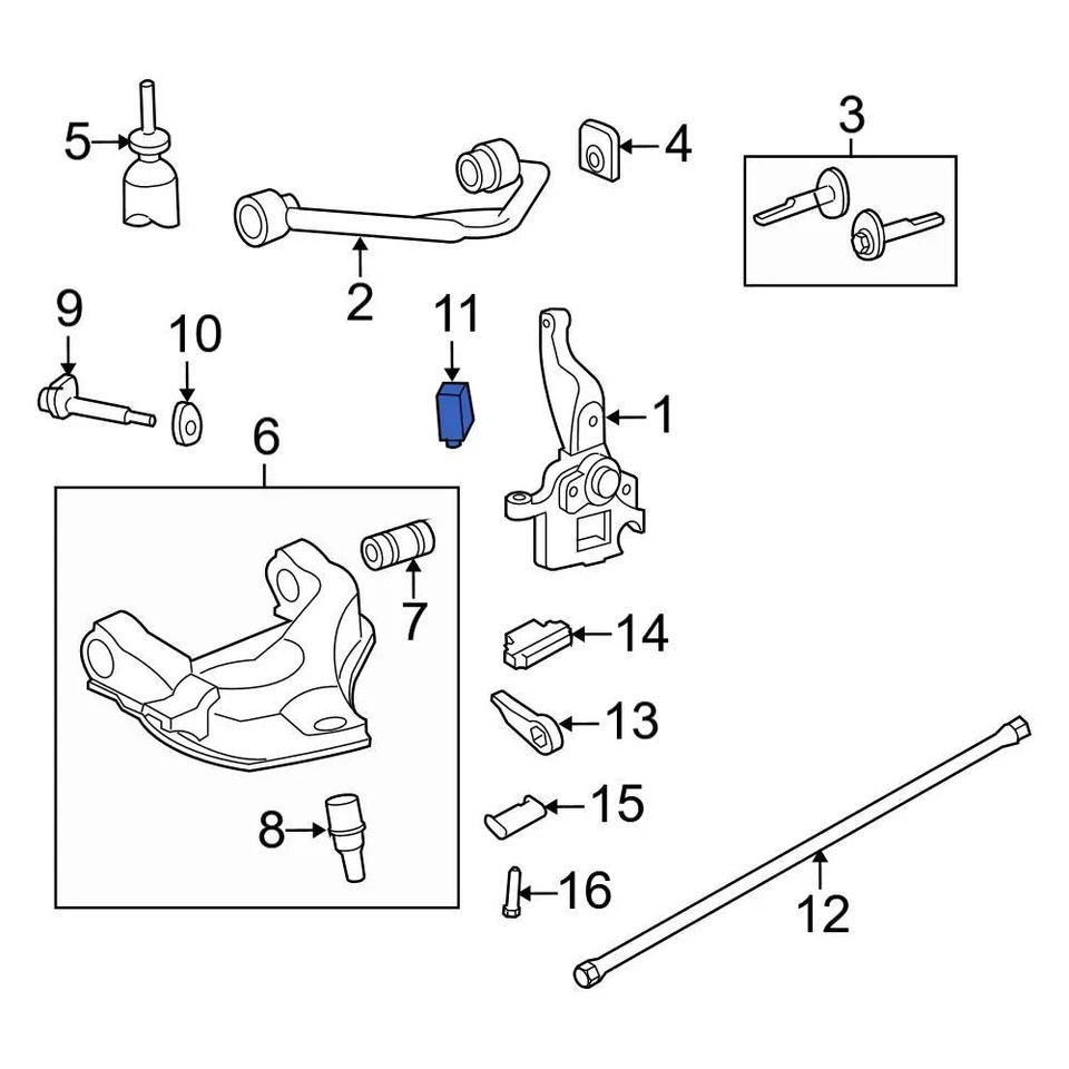 For Ford Ranger 1998-2011 Ford 1L5Z3020BA Front Coil Spring Damper Foto 3 de 3