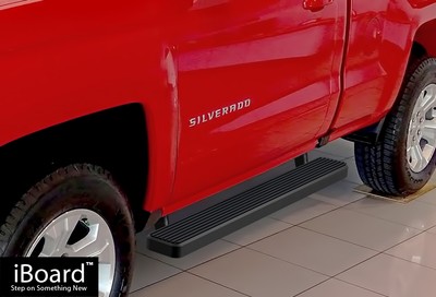 Premium 5'' Black iBoard Side Steps Fit 99-13 Silverado Sierra Regular Cab