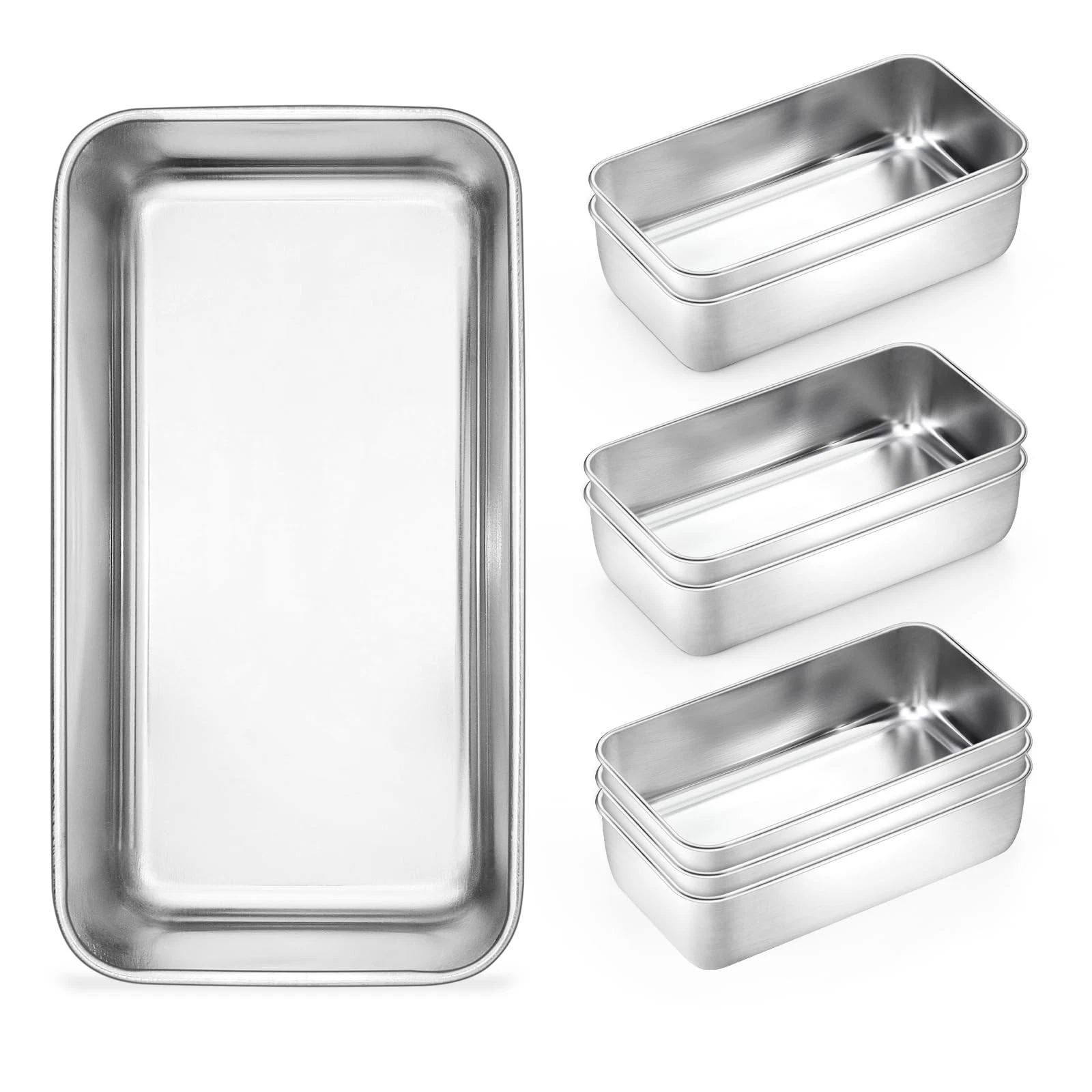 Onader Bread Loaf Pans Set of 8, 9 x 5 Inch Stainless Steel Deep Meatloaf Pan...