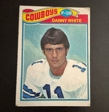 Topps 1977 Danny White Rookie #284 Dallas Cowboys NFL Football Trading Card. rookie card picture