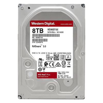 Western Digital Red Plus 8TB NAS HDD WD80EFAX 5400RPM SATA 6Gbps - For Parts