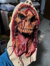 Mouth Bursting Skull Face Ghoulish DELUXE ADULT LATEX BLURP CHARLIE MASKMouth