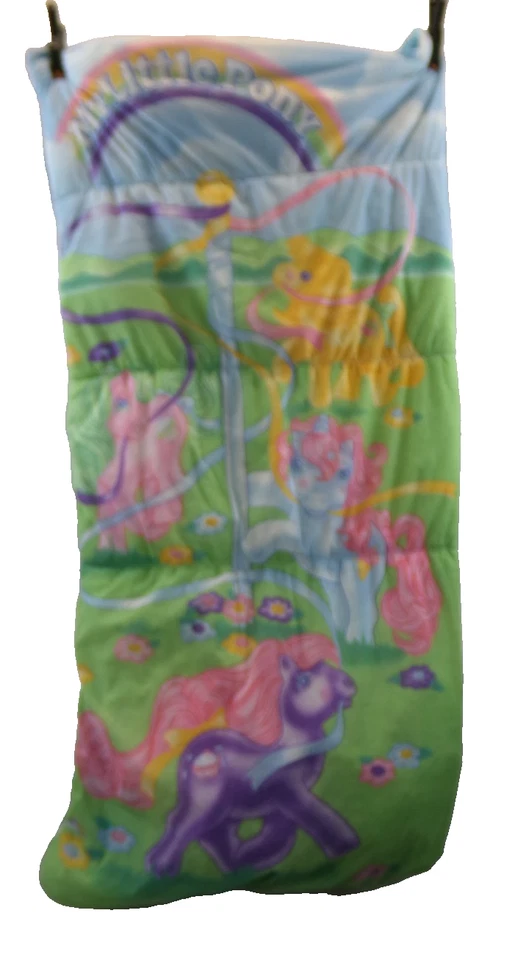 Saco de dormir Hasbro vintage My Little Pony Maypole Sundae Best 1988 27" W-55" L Foto 4 de 4