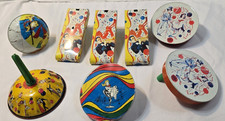Vintage Tin Noise Maker Lot of 8- New Years Party -Art deco 