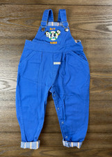 Vintage Buster Brown Overalls Toddlers Zoo Kids Blue Striped Cuffs USA Size 2T