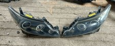 Genuine Toyota Estima Front Headlight Pair - Jet Black With Rings OEM