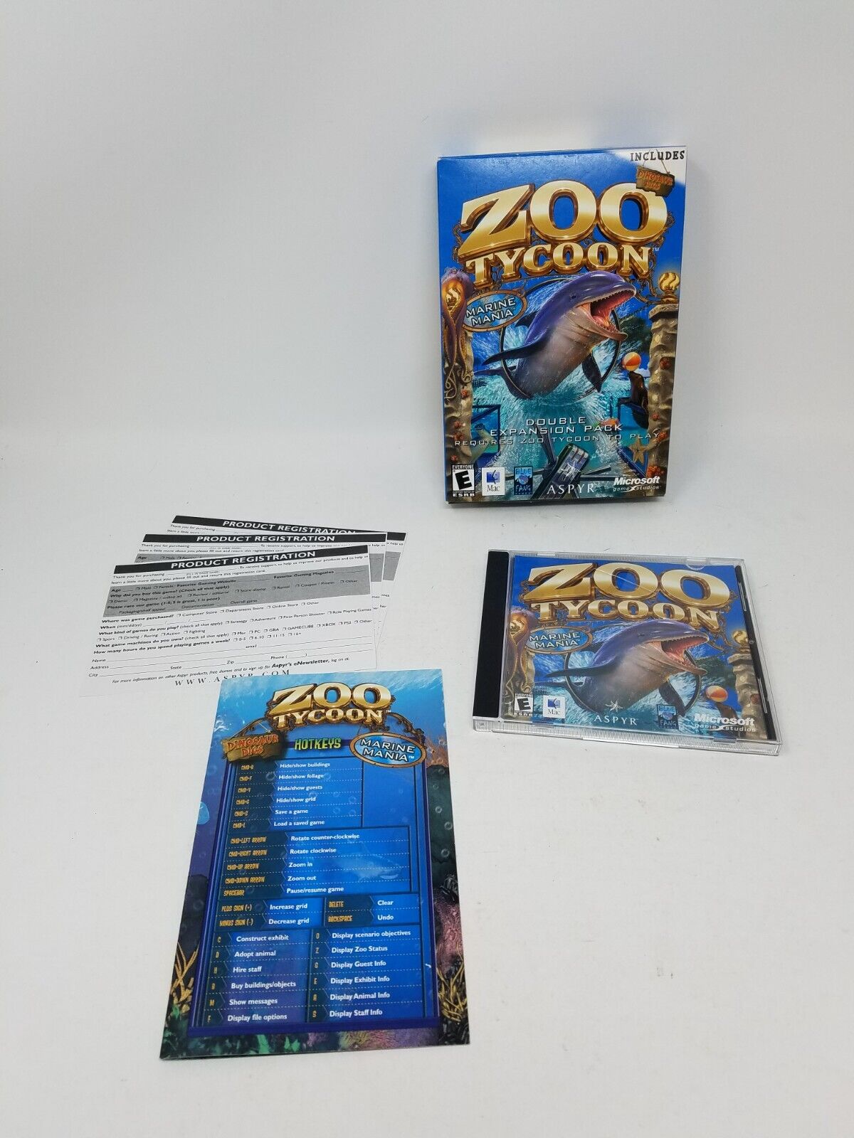 Zoo Tycoon With Double Expansion Pack Marine Mania Dino Digs NICE LOOK!