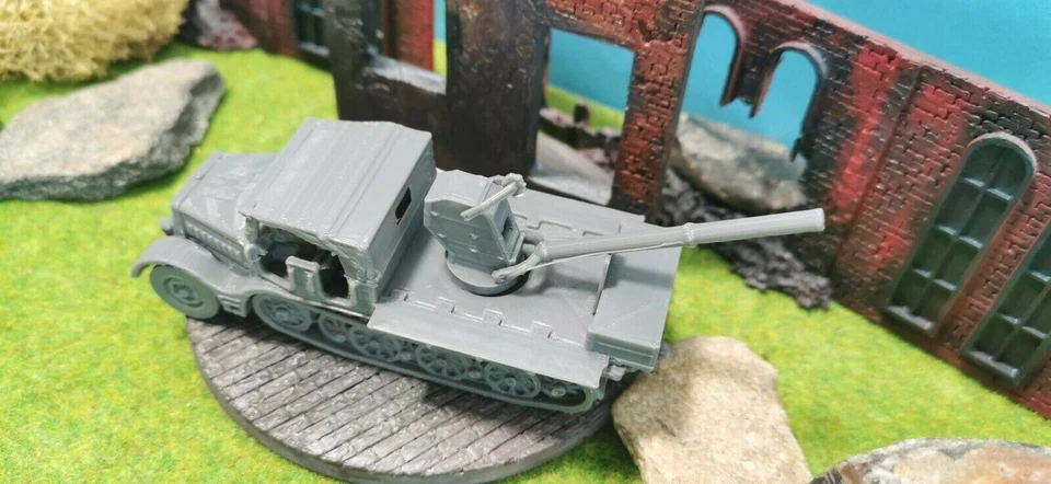 Sd.Kfz. 9 Veicolo Semicingolato Wehrmacht Con Gru Bilstein WW2 Kit 1/87 1/72 - Immagine 2 di 4