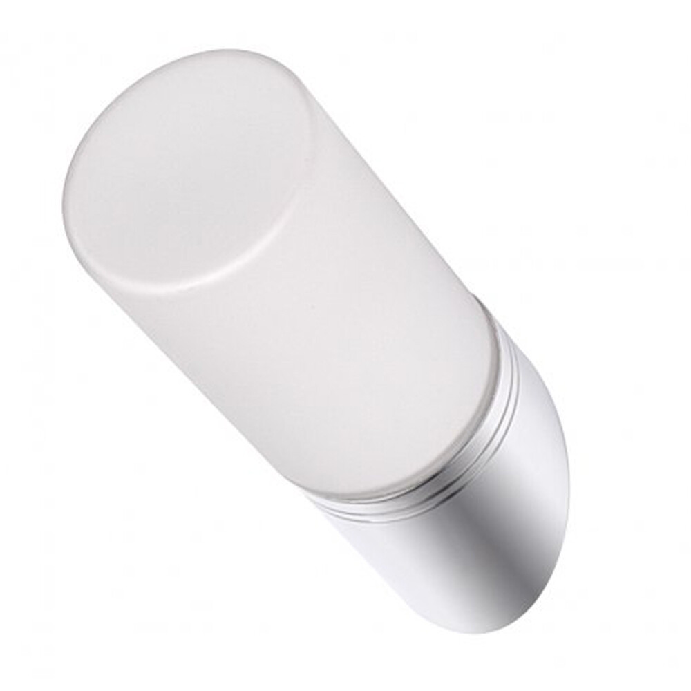 Litecraft Wall Light Bathroom IP44 Fitting With Frosted Shade - Chrome Clearance