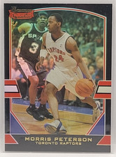 03-04 Bowman Signature Morris Peterson 125 Parallel #55/125 (Toronto Raptors)