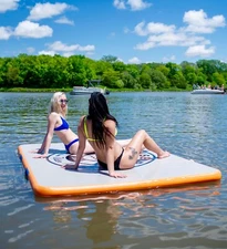 Inflatable lake Mat, inflatable water pad, inflatable floating dock