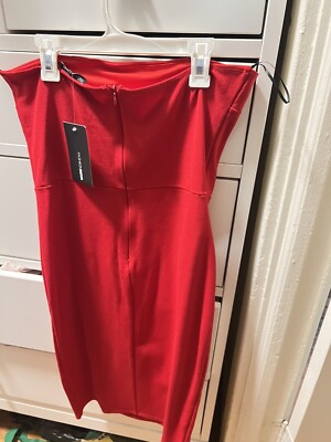 red mini dress with slit Women's Red Spaghetti Halter Mini Dress  Pleated Corset High Slit Elegant  Summer Party Dress, Plus Size Available