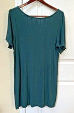 Old Navy Dress XXL Green Rib Knit Striped Short Sleeve You Wear It So Well Beach