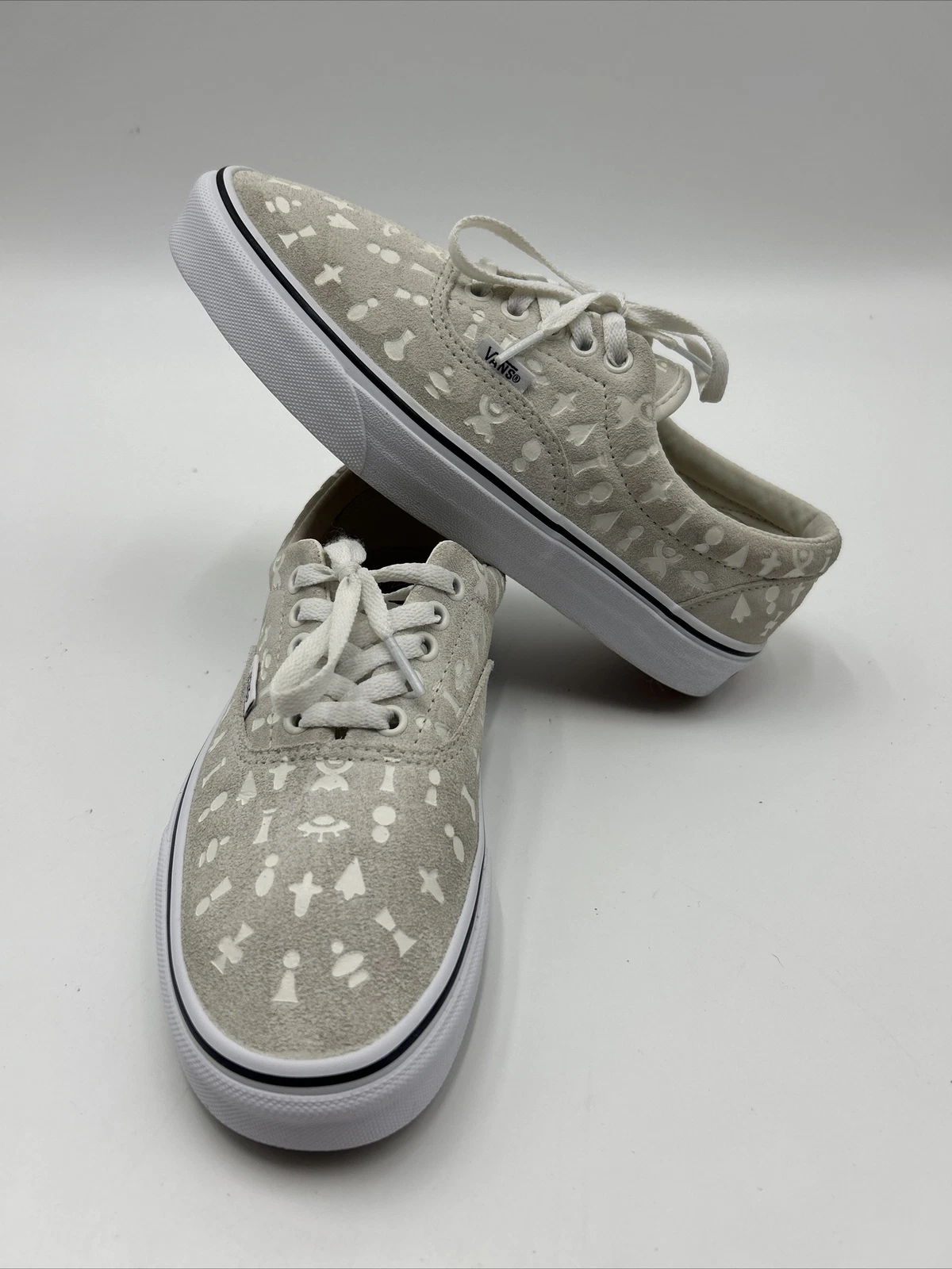 Geroglifici Vans crema camoscio alieno veicolo spaziale taglia 7 donna taglia 8 5