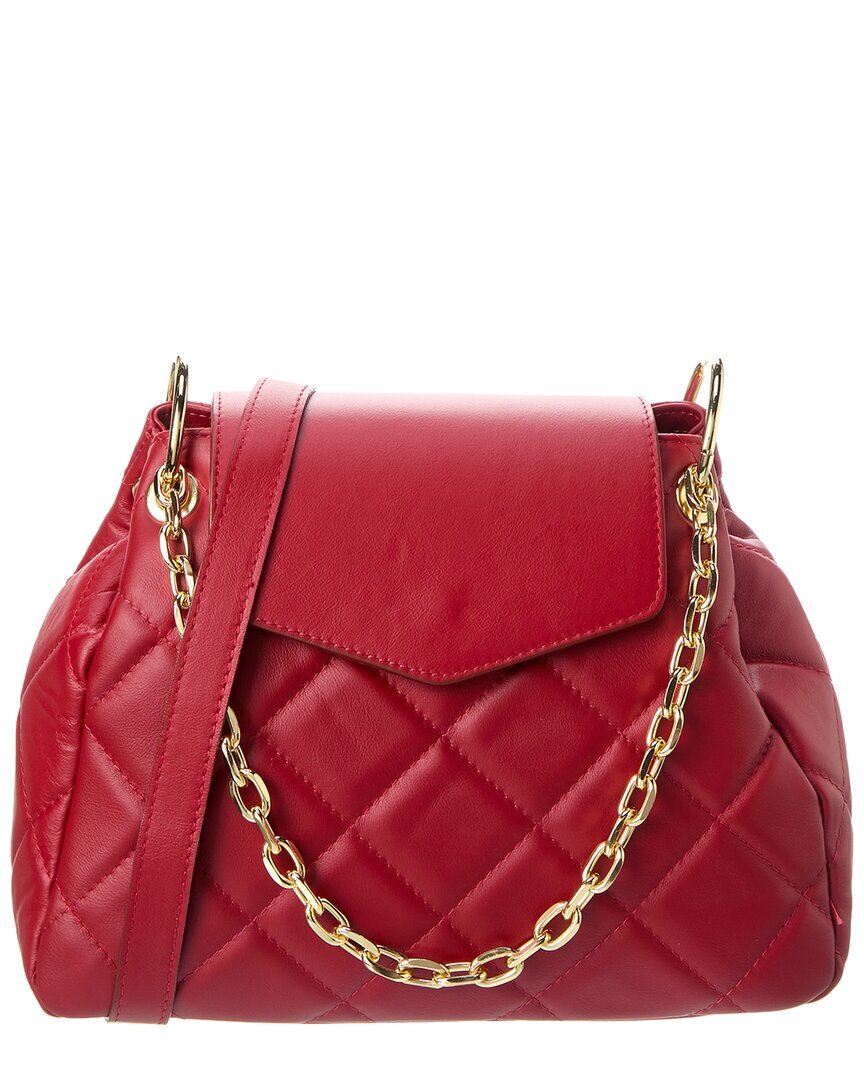 Кожаная сумка через плечо Persaman New York Женская красная Ats