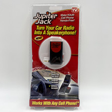 Jupiter Jack Cellular Cellphone Hands Free Car Speakerphone Converter 6 Adapters