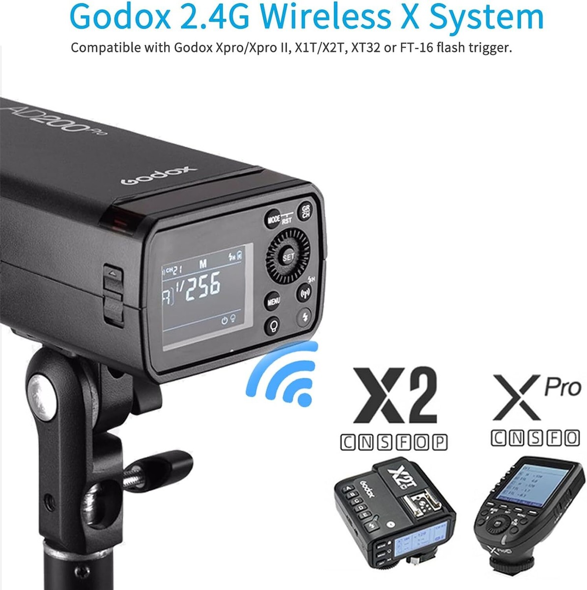 Godox AD200 Pro AD200Pro 200Ws 2.4G Pocket Flash Strobe TTL 1/8000