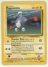 Magnemite 53/102 Near Mint NM Common Base Set Pokemon Card 1999 WOTC