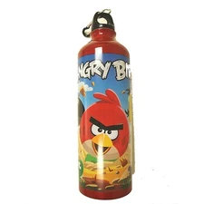 Unisex Adult Angry Birds 26 oz Aluminum Water Bottle with Caribiner-Brand New!
