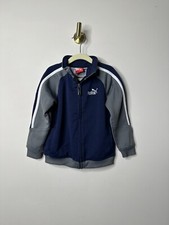 Puma Blue/Grey Full Zip Track Jacket Boys 4T