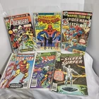 Bronze Lot of 6 Avengers Amazing Spider-Man Deathlok Surfer 185 Marvel Comics