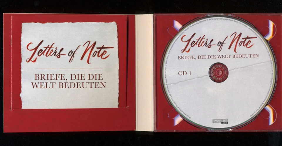 LETTERS OF NOTE★Briefe★3-CD★Bette DAVIS★Iggy POP★KEROUAC★Hörbuch • A. Thalbach…★ - Bild 2 von 4