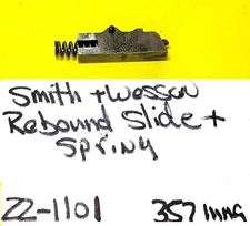 Smith & Wesson 19-3 357 mag revolver parts: rebound slide & spring