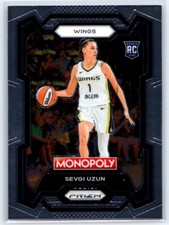 2024 Panini Prizm Monopoly WNBA Sevgi Uzun Base RC #22 Dallas Wings